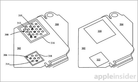 Apple esquema de patente para sistema hidrófobo. 