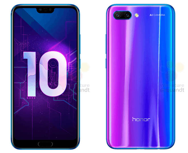 Honor 10 renders