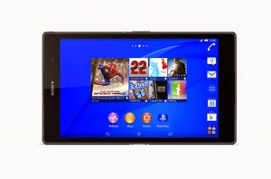 Sony presenta la Xperia Z3 Tablet Compact pantalla horizontal color negro