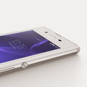 Sony Xperia E3 color blanco detalle pantalla