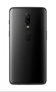 OnePlus 6 midnight black atrás