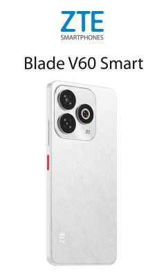 ZTE Blade V60 Smart color blanco parte posterior cámaras