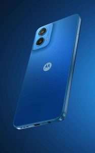 Motorola Moto G45 color azul cámara trasera diseño