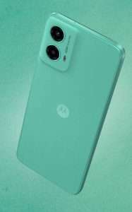 Motorola Moto G45 color verde cámara trasera diseño