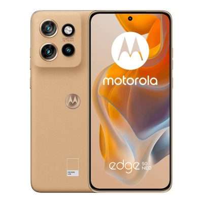 Motorola Edge 50 Neo en México - de frente, pantalla, cámara selfie y cámara principal